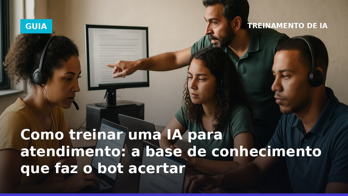 Como treinar uma IA para atendimento com base de conhecimento enxuta e atualizada