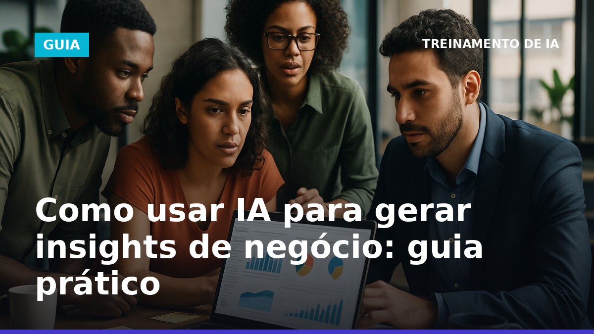 Profissionais analisando dados de negócio com IA em escritório brasileiro