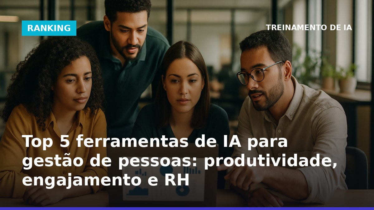 Equipe de RH no Brasil analisando dados com ferramentas de IA para gestão de pessoas